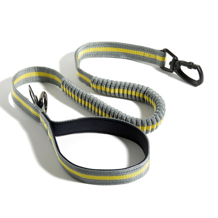 Dog Outdoor Anti-Scourge Traction Rope Nylon Reflective Elastic Stretch Dog Walking Rope, Elastic Stretch Yellow, Elastic Stretch Green - DealBuddy