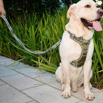 Dog Outdoor Anti-Scourge Traction Rope Nylon Reflective Elastic Stretch Dog Walking Rope, Elastic Stretch Yellow, Elastic Stretch Green - DealBuddy