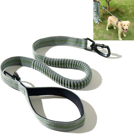 Dog Outdoor Anti-Scourge Traction Rope Nylon Reflective Elastic Stretch Dog Walking Rope, Elastic Stretch Yellow, Elastic Stretch Green - DealBuddy