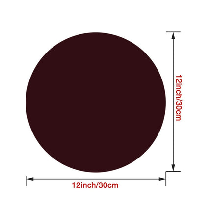 12 Inch Food Grade Silicone Microwave Oven Mat Round Silicone Placemat Non-Slip Insulation Mat