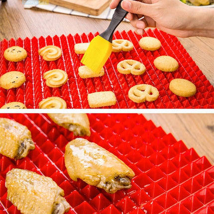Silicone Multifunctional Bbq Pizza Mat Multifunctional Placemat Grill Mat Microwave Baking Mat
