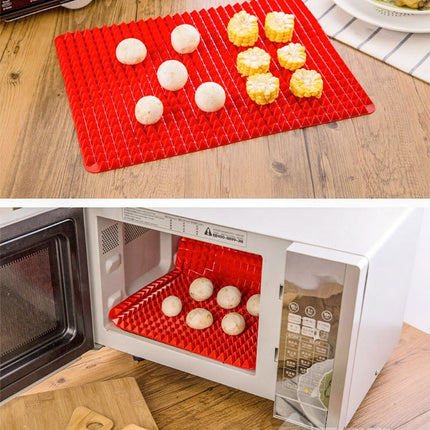 Silicone Multifunctional Bbq Pizza Mat Multifunctional Placemat Grill Mat Microwave Baking Mat