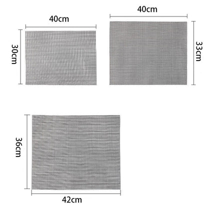 Non-Stick Grid Sheet Teflon Barbecue Mat Grill Grid Mat