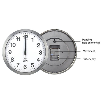 Smart Network Automatic Time Synchronization Wifi Wall Clock Modern Minimalist Silent Living Room Clock, 12 inch, 14 inch, 16 inch - DealBuddy