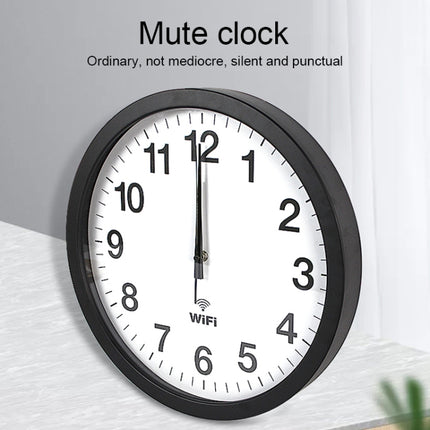 Smart Network Automatic Time Synchronization Wifi Wall Clock Modern Minimalist Silent Living Room Clock, 12 inch, 14 inch, 16 inch - DealBuddy
