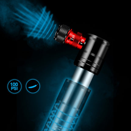 WILD MAN Mountain Road Bike Portable Bicycle Pump Us And French Mouth Universal Pump Mini Basketball Football Pump, GK8 (Silver), GK8 (Red)