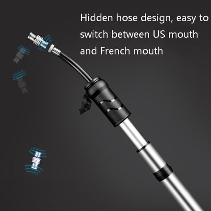 WILD MAN High Pressure Mountain Road Bike Portable Bicycle Pump Us And French Mouth Universal Mini Basketball Pump