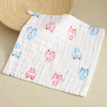 Six-Layer Gauze Cotton Baby Square Handkerchief Saliva Towel Styles Random Delivery