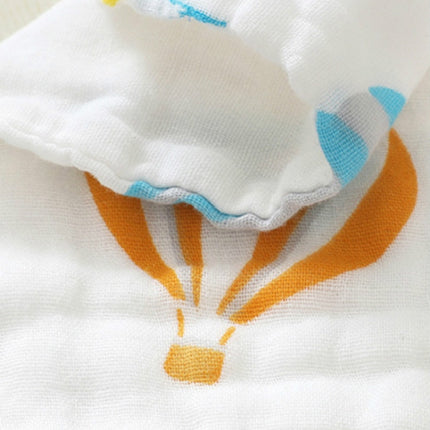 Six-Layer Gauze Cotton Baby Square Handkerchief Saliva Towel Styles Random Delivery