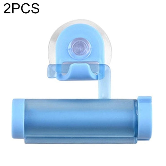 2 Pcs Creative Sucker Hangable Toothpaste Extruder with Sucker &Holder