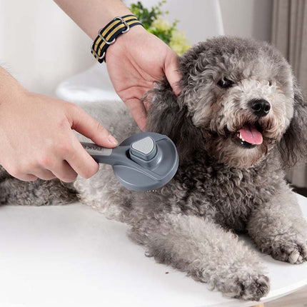 Pet Self-Cleaning Comb Cat Comb Dog Needle Comb Cat Hair Removal Comb Floating Brush, Cherry Blossom Color, Fresh Mint, Gentleman Ash - DealBuddy
