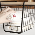 Closet Storage Rack Under The Partition Hanging Basket Storage Basket