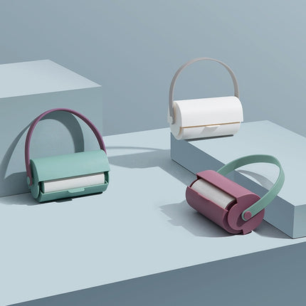 Handheld Lanyard Roller Sticky Hair Clothes Convenient Dust Removal Brush