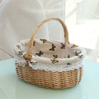 Hand-woven Picnic Basket Sackcloth Rattan Storage Basket, Small, Large - DealBuddy