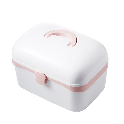 Multifunctional Dustproof Jewelry Cosmetic Plastic Box Household Portable Medicine Box Case