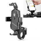 Bicycle Mobile Phone Holder Can Rotate And Adjust Fixed Aluminum Alloy Bracket Automatic Grab Bracket, Handlebar Installation, Rearview Mirror Installation - DealBuddy