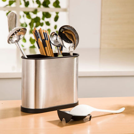 Stainless Steel Chopstick Holder Kitchen Household Tableware Storage Box Drain Cylinder