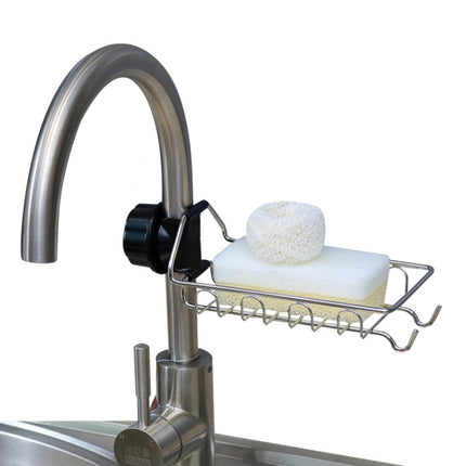 Faucet Rack Stainless Steel Perforated Free Kitchen Sink Storage Rack Rag Sponge Drain Rack, Type A, Type B, Type C - DealBuddy