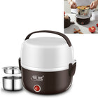 LINGRUI Multi-Function Electric Lunch Box Electric Heating Insulation Cooking Mini Rice Cooker, CN Plug
