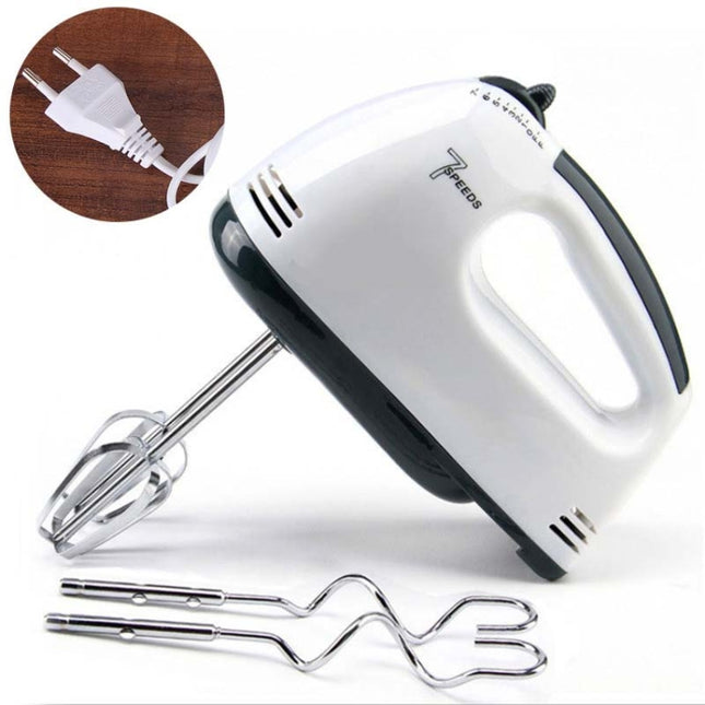 Whisk Electric Household Mini Whisk Baking Small Whipped Cream Machine, EU Plug+4 Stirring Rods, US Plug+4 Stirring Rods, UK Plug+4 Stirring Rods - DealBuddy