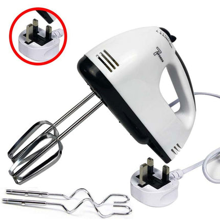 Whisk Electric Household Mini Whisk Baking Small Whipped Cream Machine, EU Plug+4 Stirring Rods, US Plug+4 Stirring Rods, UK Plug+4 Stirring Rods - DealBuddy