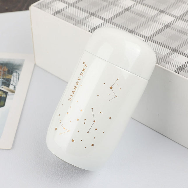 Portable Children Mini Cute Vacuum Flask Star Pocket Water Cup, Star White, Star Black - DealBuddy