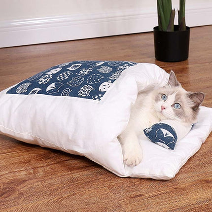 Closed Removable and Washable Cat Litter Sleeping Bag Winter Warm Dog Kennel, S, M, L - DealBuddy
