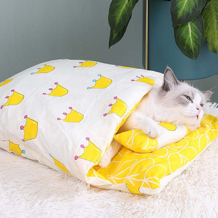 Closed Removable and Washable Cat Litter Sleeping Bag Winter Warm Dog Kennel, S, M, L - DealBuddy