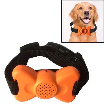 Automatic Voice Control Bark Arrester Collar Pet Supplies Trainer, White, Orange - DealBuddy