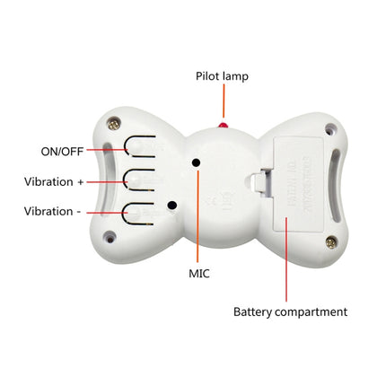 Automatic Voice Control Bark Arrester Collar Pet Supplies Trainer, White, Orange - DealBuddy