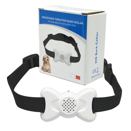 Automatic Voice Control Bark Arrester Collar Pet Supplies Trainer, White, Orange - DealBuddy