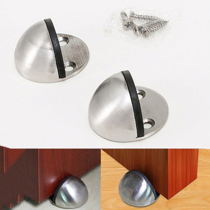 2pcs/pack Stainless Steel Door Stop Free Punch Door Top Cabinet Hardware Accessories