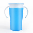 360 Degrees Rotated Baby Learning Drinking Cup With Double Handle Flip