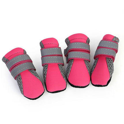 4 in 1 Pet Shoes Dog Shoes Walking Shoes Small Dogs Pet Supplies, S, M, L, XL - DealBuddy