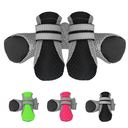 4 in 1 Pet Shoes Dog Shoes Walking Shoes Small Dogs Pet Supplies, S, M, L, XL - DealBuddy