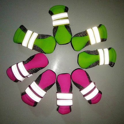 4 in 1 Pet Shoes Dog Shoes Walking Shoes Small Dogs Pet Supplies, S, M, L, XL - DealBuddy