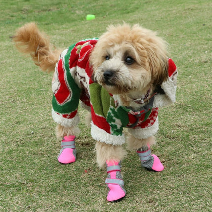 4 in 1 Pet Shoes Dog Shoes Walking Shoes Small Dogs Pet Supplies, S, M, L, XL - DealBuddy