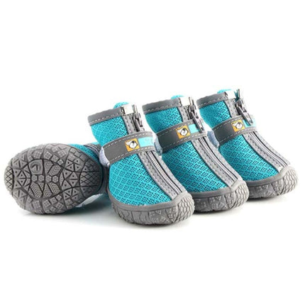 4 PCS / Set Breathable Non-slip Wear-resistant Dog Shoes Pet Supplies, 2.8x3.5cm, 3.3x4cm, 3.8x4.3cm, 4.3x4.8cm, 4.8x5.3cm - DealBuddy