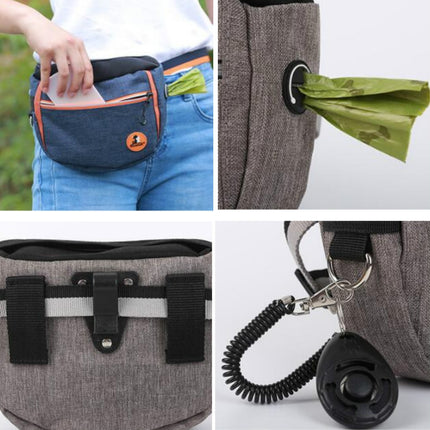 MOVEPEAK Pet Snack Bag Leash Pet Training Waist Bag Outing Dog Snack Bag - DealBuddy
