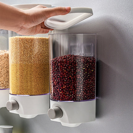 Wall-Mounted Miscellaneous Grain Storage Box Kitchen Large-Capacity Push-Type Sealed Tank