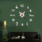 Acrylic 3D Wall Clock DIY Living Room Bedroom Wall Background Decoration