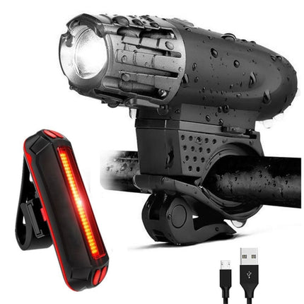 Bike Light USB Rechargeable Mountain Bike Warning Light