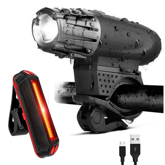 Bike Light USB Rechargeable Mountain Bike Warning Light