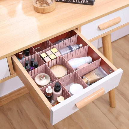 Plastic Drawer Divider Free Combination Classification Storage Board, 4pcs/Pack, 37x7cm, 47x7cm - DealBuddy