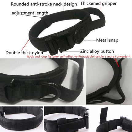 Nylon Thickened Large And Medium-Sized Dog Traction Collar Pet Collar, M, L, XL - DealBuddy