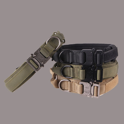 Nylon Thickened Large And Medium-Sized Dog Traction Collar Pet Collar, M, L, XL - DealBuddy