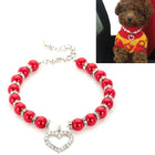 Pet Supplies Pearl Necklace Pet Collars Cat and Dog Accessories, S, M, L - DealBuddy