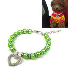 Pet Supplies Pearl Necklace Pet Collars Cat and Dog Accessories, S, M, L - DealBuddy