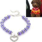 Pet Supplies Pearl Necklace Pet Collars Cat and Dog Accessories, S, M, L - DealBuddy