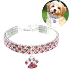 Pet Collar Diamond Elastic Cat And Dog Necklace Jewelry, S, M, L - DealBuddy